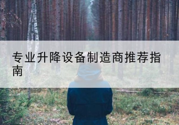 阳信电动剪叉升降平台厂家-专业升降设备制造商推荐指南